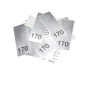 25 Textiletiketten - Größe 170