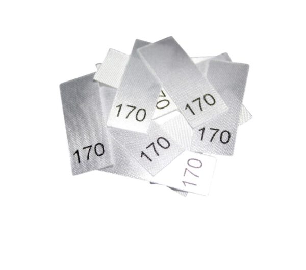 25 Textiletiketten - Größe 170