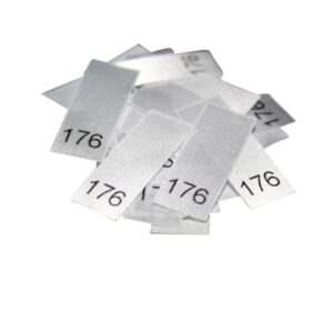 25 Textiletiketten - Größe 176