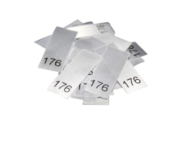 25 Textiletiketten - Größe 176