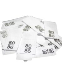 25 Textiletiketten - Größe 80/86 auf Mischband 25 Textiletiketten - Größe 80/86 auf Mischband