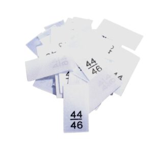 25 Textiletiketten - Größe 44/46 25 Textiletiketten - Größe 44/46