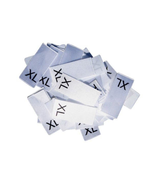 25 Textiletiketten Größe XL 25 Textiletiketten Größe XL