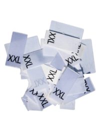 25 Textiletiketten Größe XXL 25 Textiletiketten Größe XXL