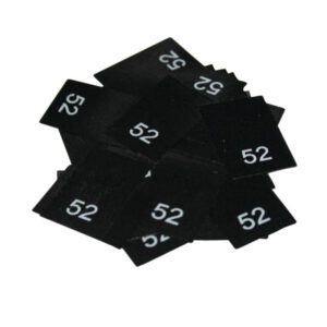 25 Textiletiketten - Größe 52 25 Textiletiketten - Größe 52