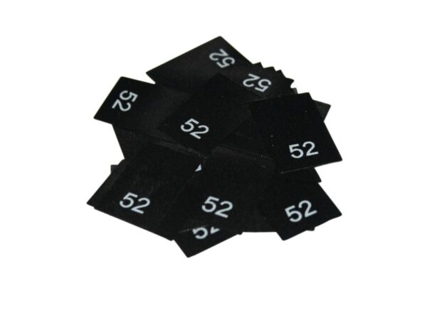 25 Textiletiketten - Größe 52 25 Textiletiketten - Größe 52