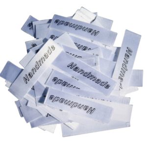 25 Textiletiketten Handmade