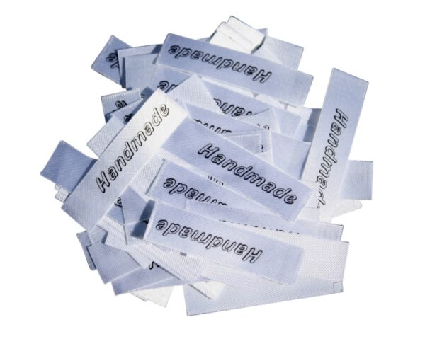 25 Textiletiketten Handmade