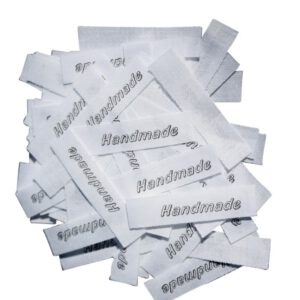 25 Textiletiketten Handmade