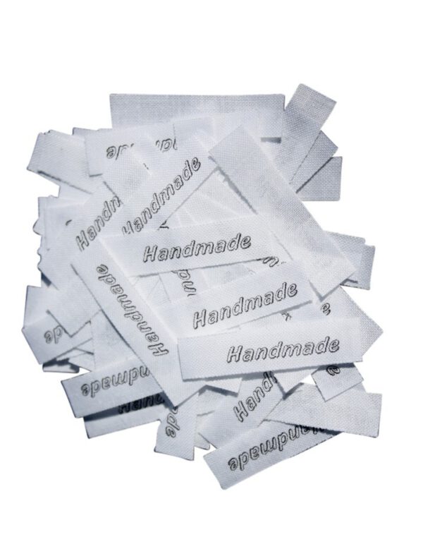 25 Textiletiketten Handmade
