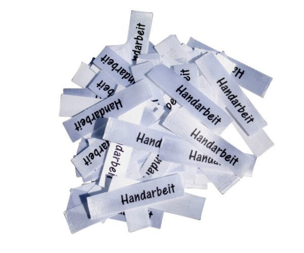 25 Textiletiketten Handarbeit 25 Textiletiketten Handarbeit