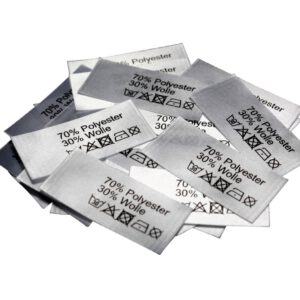 50 Textiletiketten 70% Polyester 30% Wolle 50 Textiletiketten 70% Polyester 30% Wolle