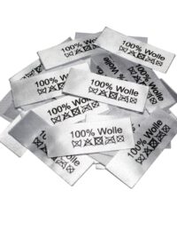 50 Textiletiketten 100% Wolle 50 Textiletiketten 100% Wolle