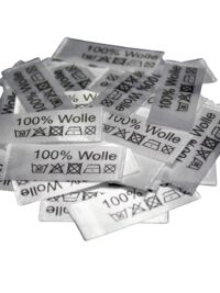 50 Textiletiketten 100% Wolle 50 Textiletiketten 100% Wolle