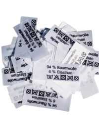 50 Textiletiketten 94% Baumwolle 6% Elasthan 50 Textiletiketten 94% Baumwolle 6% Elasthan