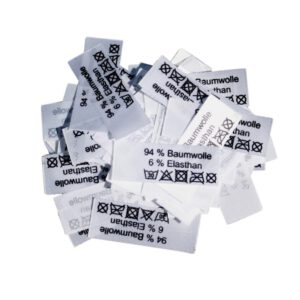 50 Textiletiketten 94% Baumwolle 6% Elasthan