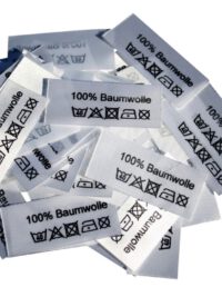 50 Textiletiketten 100% Baumwolle 50 Textiletiketten 100% Baumwolle