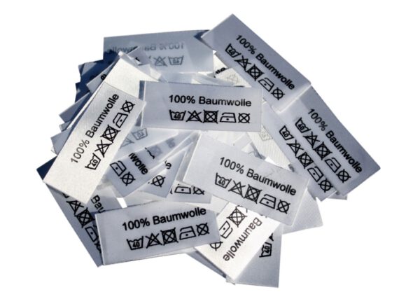 50 Textiletiketten 100% Baumwolle 50 Textiletiketten 100% Baumwolle
