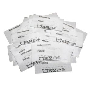 25 Textiletiketten - Außenmaterial / Füllung