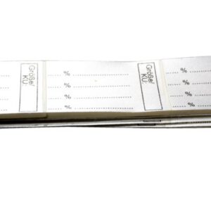 25 selbstklebende Textiletiketten Universal