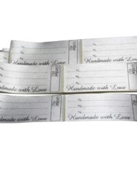 25 selbstklebende Textiletiketten Universal