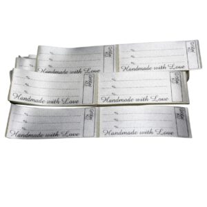 25 selbstklebende Textiletiketten Universal