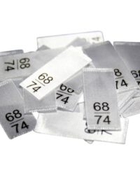 25 Textiletiketten - Größe 68/74 25 Textiletiketten - Größe 68/74