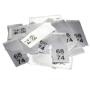25 Textiletiketten - Größe 68/74 25 Textiletiketten - Größe 68/74