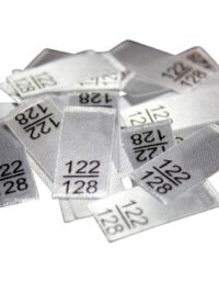 25 Textiletiketten - Größe 122/128 25 Textiletiketten - Größe 122/128