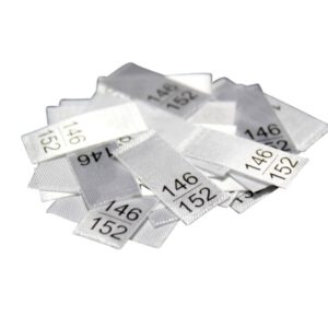 25 Textiletiketten - Größe 146/152