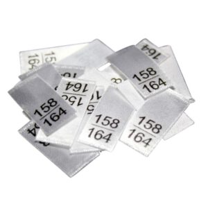 25 Textiletiketten - Größe 158/164