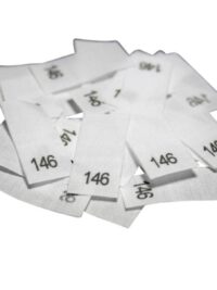 25 Textiletiketten - Größe 146 auf Mischband 25 Textiletiketten - Größe 146 auf Mischband