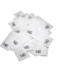 25 Textiletiketten - Größe 140 auf Mischband 25 Textiletiketten - Größe 140 auf Mischband