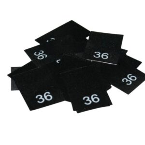 25 Textiletiketten - Größe 36