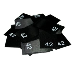25 Textiletiketten - Größe 42
