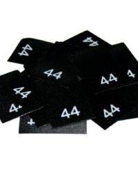 25 Textiletiketten - Größe 44