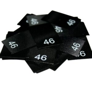 25 Textiletiketten - Größe 46 25 Textiletiketten - Größe 46