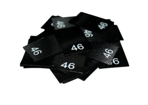 25 Textiletiketten - Größe 46 25 Textiletiketten - Größe 46