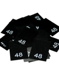 25 Textiletiketten - Größe 48