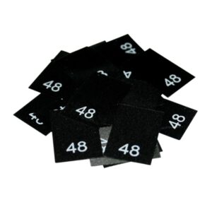 25 Textiletiketten - Größe 48 25 Textiletiketten - Größe 48