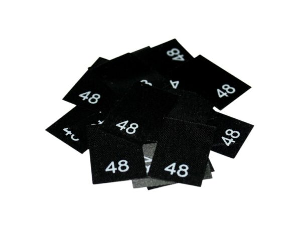 25 Textiletiketten - Größe 48 25 Textiletiketten - Größe 48