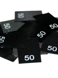 25 Textiletiketten - Größe 50