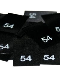 25 Textiletiketten - Größe 54