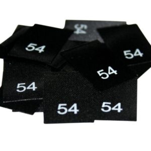 25 Textiletiketten - Größe 54 25 Textiletiketten - Größe 54