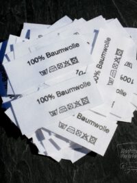 50 Textiletiketten 100% Baumwolle 50 Textiletiketten 100% Baumwolle