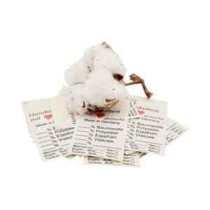 597 25 St. Naturbaumwolle Universal Textiletiketten