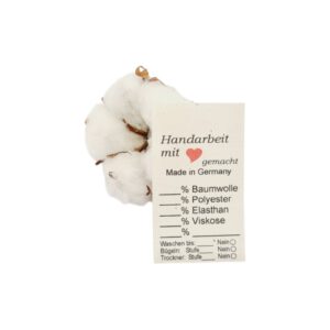 597a 25 St. Naturbaumwolle Universal Textiletiketten