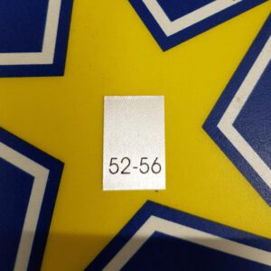25 Textiletiketten Größe 52-56