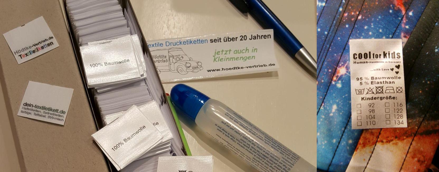 Satinetiketten nach Wunsch