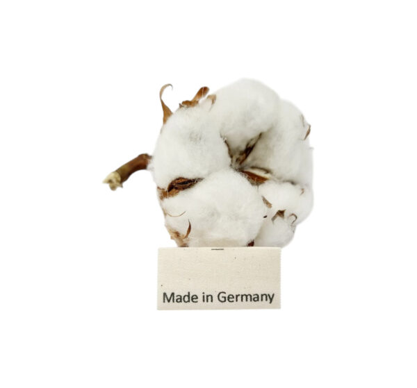 Textiletiketten aus Naturbaumwollband mit der Aufschrift "Made in Germany" 20 Stück